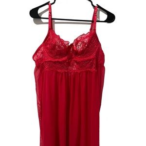 hot pink lingerie lace slip top